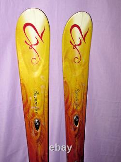 K2 Burnin' Luv TNine T9 Women's Skis 160cm w Marker 12.0 Titanium ski bindings