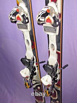 K2 Burnin' Luv TNine T9 Women's Skis 163cm with Marker TC 11.0 adj ski bindings