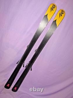 K2 Burnin' Luv TNine T9 Women's Skis 163cm with Marker TC 11.0 adj ski bindings
