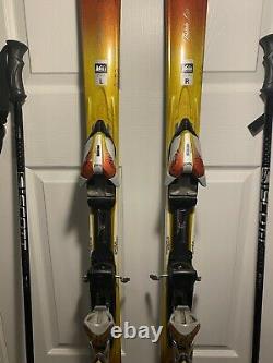 K2 Burnin' Luv Women's Skis 160cm with Marker 11.0 MOD ski bindings & Scott Poles