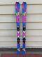 K2 Luv Bug 124 Cm Girls Skis Withmarker 7.0 Kids Bindings Great Condition