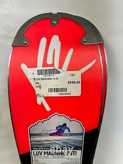 K2 Luv Machine 74Ti Skis & Marker 10 Bindings 153 cm NWT Womens NIB