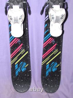 K2 MISSY girl's jr skis with Rocker 119cm with Marker 7.0 DEMO adjustable bindings