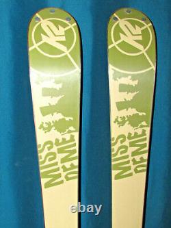 K2 MISSdemeanor women's all mtn twin tip skis 159cm with Salomon Z10 ski bindings