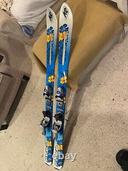 K2 Phat Luv Women's Skis 155 cm & Look Pivot (Pivoting Heel) Bindings