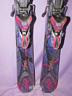 K2 SuperFREE women's all mtn skis 146cm with Marker 11.0 adjustable ski bindings