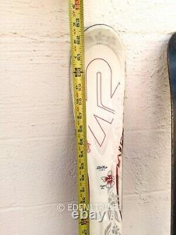 K2 T Nine Sweet Luv Sugar Womens Skis 153 cm with bindings