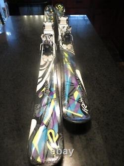 K2 lotta luv womens skis 163 cm with marker bindings Pristine