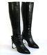 Karl Lagerfeld Boots Heels 9 Cm All Leather Black 37 / Mint
