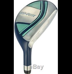 Ladies Top Flite All Graphite 12pc Complete Golf Club Set wBag + Hybrid + Irons