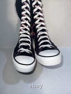 MINT Converse All Star Chuck Taylor Knee High Womens Size 9 US Black White