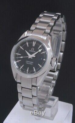 Mint Ladies Omega Seamaster Aqua Terra Watch With All Boxes And Paperwork