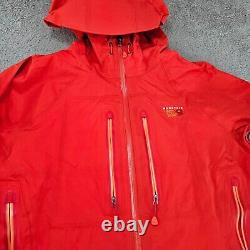 Mountain Hardwear Jacket Womens Extra Large Red Dry. Q Elite Waterproof Shell