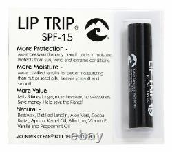Mountain Ocean Lip Trip Lip Balm with Beeswax Base SPF 15 0.165 Ounce Pack of 2