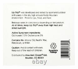 Mountain Ocean Lip Trip Lip Balm with Beeswax Base SPF 15 0.165 Ounce Pack of 2