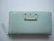 New Kate Spade Wellesley Neda Zip All Around Clutch Wallet Mint Mojito