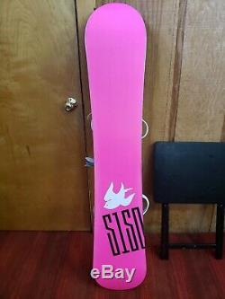 NOS 148cm Womens 5150 Velour Snowboard with vision bindings
