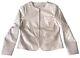 Neiman Marcus Blush Colored Woman's Lg Genuine Leather Jacket Lined Pockets Mint