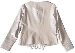 Neiman Marcus Blush Colored Woman's LG Genuine Leather Jacket Lined Pockets MINT