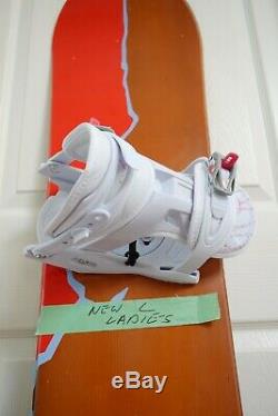 New Kahlua Snowboard Size 155 CM With Avalanche Large Binding