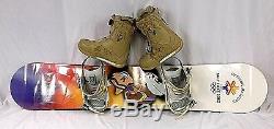 Olympic 2002 PKG, The Custom Official Mascots 144cm Snowboard, With Head BOA Boot