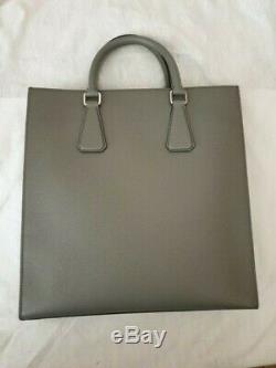 Prada Saffiano All Leather Men/Women Tote- Mint Condition- only used once