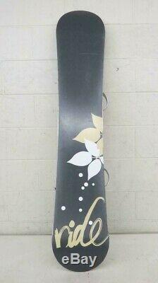 RIDE Solace 146cm Twin-Tip All-Mountain Women's Snowboard withLXH Series Bindings