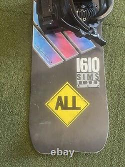 Rare Vintage 1989 Sims 1610 Blade ATV Snowboard 161cm