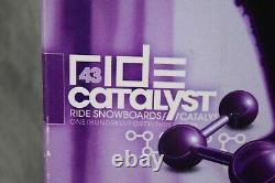 Ride Catalyst Women Snowboard Size 143 CM With Medium Flow Bindings