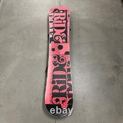 Ride Compact 147 cm With Bindings Women's Pink Snowboard Freestyle All Mountain