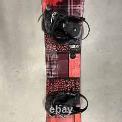 Ride Compact 147 cm With Bindings Women's Pink Snowboard Freestyle All Mountain