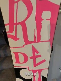 Ride Rapture Snowboard All Mountain medium flex 151 cm Pink Black 58.5