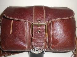 Roots Expresso Chestnut Brown All Leather Emily Mint! $ 288 Retail