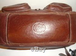 Roots Expresso Chestnut Brown All Leather Emily Mint! $ 288 Retail