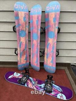 Rossignol Diva Snowboard with Reply Medium Bindings (ALL SIZES) GREAT CONDITION