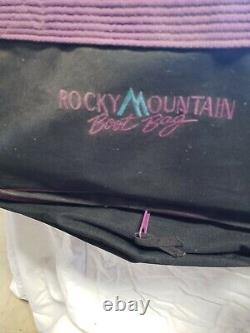 Rossignol skis, Salomon ski boots, Rocky Mountain boot bag and ski bag