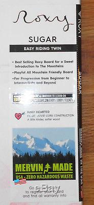 Roxy Sugar Banana 142cm Snowboard Beginner/Intermediate-Brand New-Made in USA