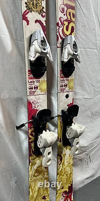 Salomon Lady 153cm 128-84-112 Partial Twin-Tip Rocker Skis Salomon Z10 Bindings