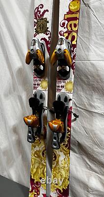 Salomon Lady 161cm 128-85-113 Partial Twin Rocker Skis Salomon S810 Bindings