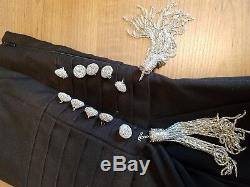 Sass And Bide All About The Bass Black Silk Metal Tassels Shoulder Jumpsuit Mint