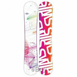 Sims Heiress Womens All Mountain Snowboard 144 cm White/Pink/Multi NEW