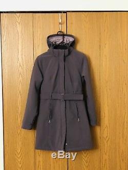 The North Face Coat With Belt Windproof SZ S Mint Dress All Weather Hood Jacket