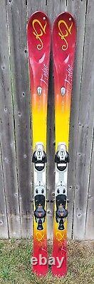 Vintage K2 TNine Burnin Luv 2008 Women's 148cm Skis with Salomon C610 Ski Binding