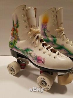 Vintage Mint CUSTOM Dominion USA Roller Skates All American Plus Wheels- Women 8