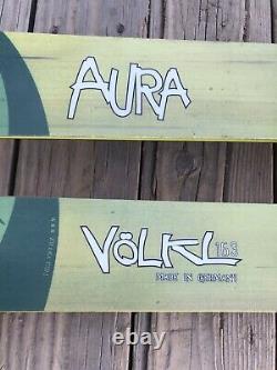 Volkl AURA women's all mountain twin tip skis 163cm with Marker ski bindings