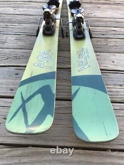 Volkl AURA women's all mountain twin tip skis 163cm with Marker ski bindings