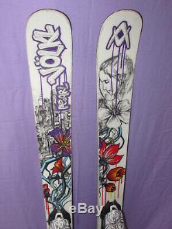 Volkl PEARL women's all mountain twin tip skis 155cm w Marker Free ski bindings
