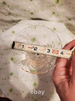 Vtg Extremely Rare Mint 30s 6pink Champagne Caprice Stem300 Cambridge Glass