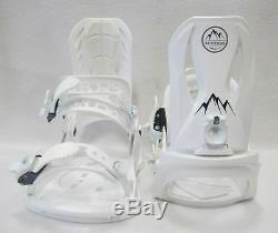 Womens 540 Gleam Snowboard 139cm + Altitude S/m White Bindings Shoe Size 6-9