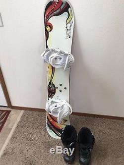 Womens Burton Snowboard With Boots And Bindings